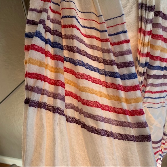 Fun rainbow striped scarf - Picture 2 of 2
